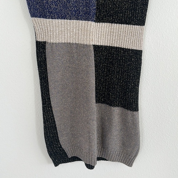 Love Moschino Shimmer Color Block Knit Dress - Picture 3 of 9